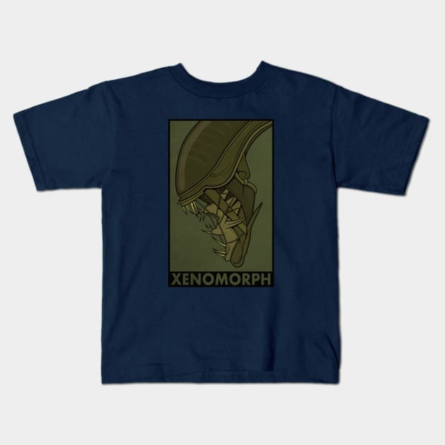 Xenomorph Kids T-Shirt by Woah_Jonny